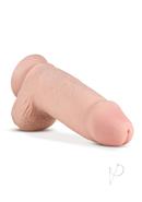 Au Naturel Pounder Dildo With Suction Cup 10in - Vanilla