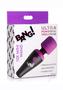 Bang! 10x Vibrating Mini Rechargeable Silicone Wand Massager- Purple